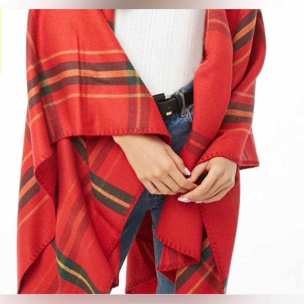 Plaid Flannel Shawl - Picture 9 of 11